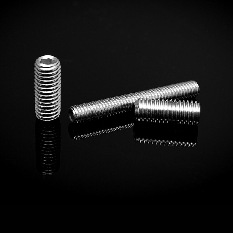 DIN 913 rustfrit stål sekskantskruer med flad spids