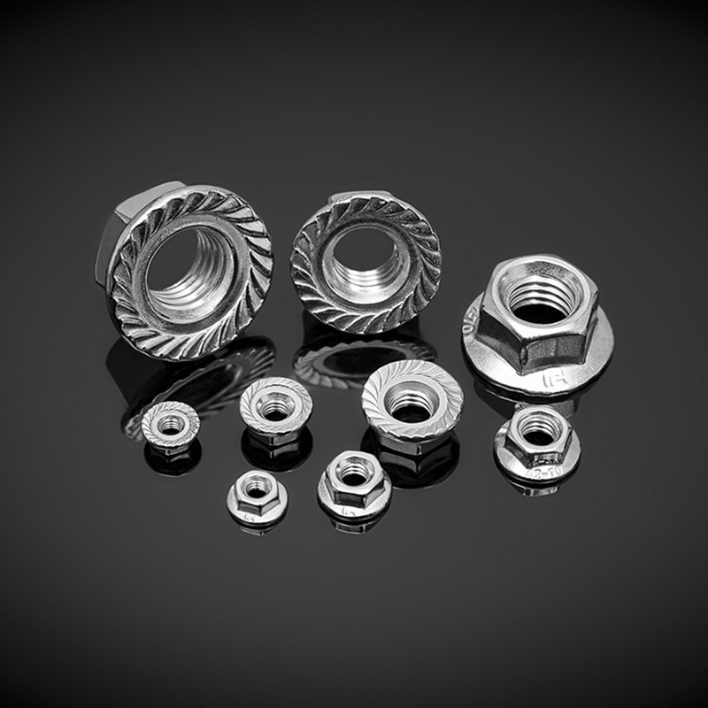 DIN 6923 Sekskantflangemøtrikker i rustfrit stål